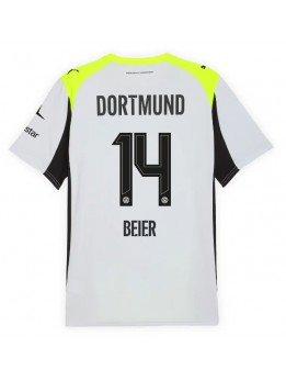 Billige Borussia Dortmund Maximilian Beier #14 Bortedrakt 2025-26 Kortermet